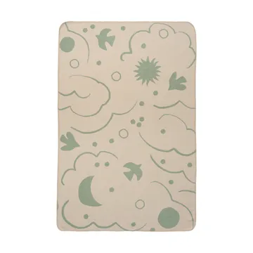 Skye blanket - Tea green-parchment, 80x120 cm - Ferm Living