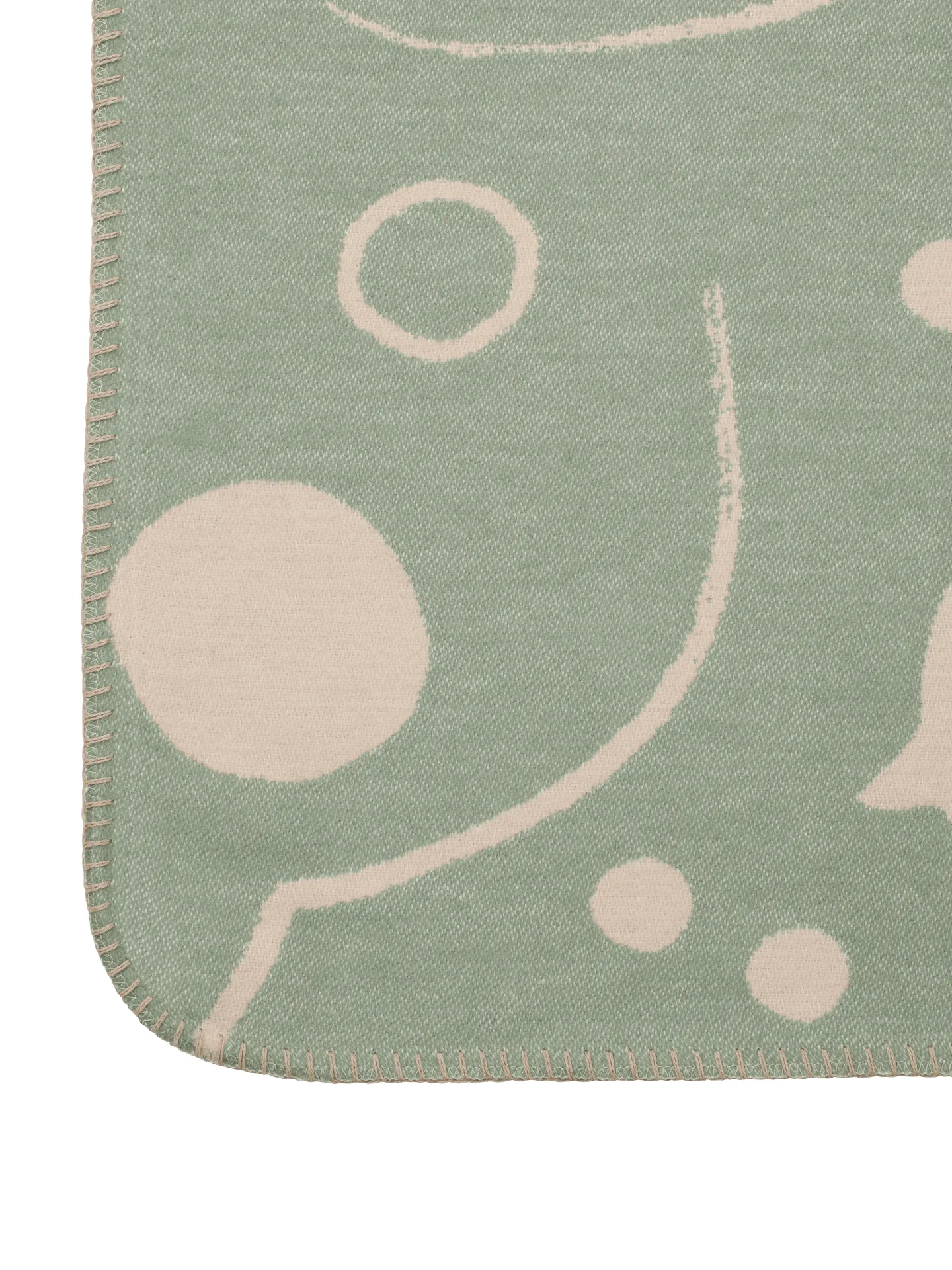 Skye blanket, Tea green-parchment, 80x120 cm Ferm Living