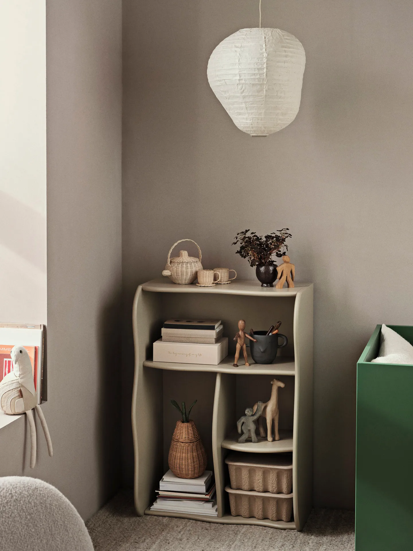 Slope bookshelf 66x95 cm, Cashmere Ferm Living