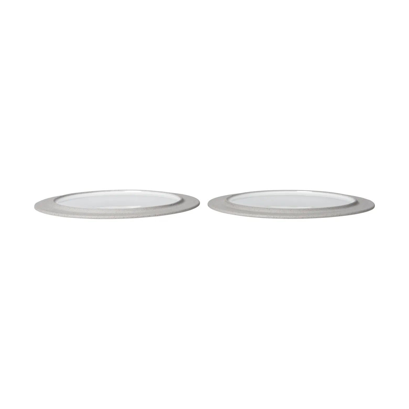Sonae plate 2-pack, Grey-white, Ø25 cm Ferm Living