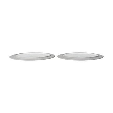 Sonae plate 2-pack - Grey-white, Ø25 cm - Ferm Living