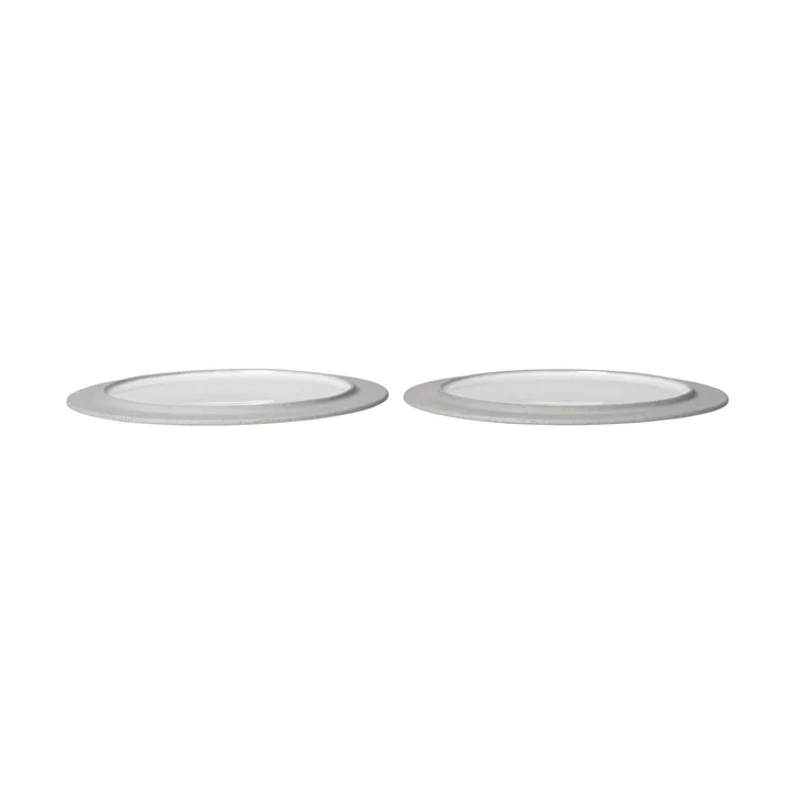 Sonae plate 2-pack - Grey-white, Ø25 cm - Ferm Living