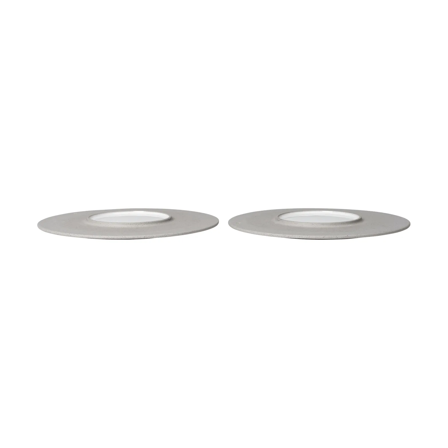 Sonae plate 2-pack, Grey-white, Ø25 cm Ferm Living
