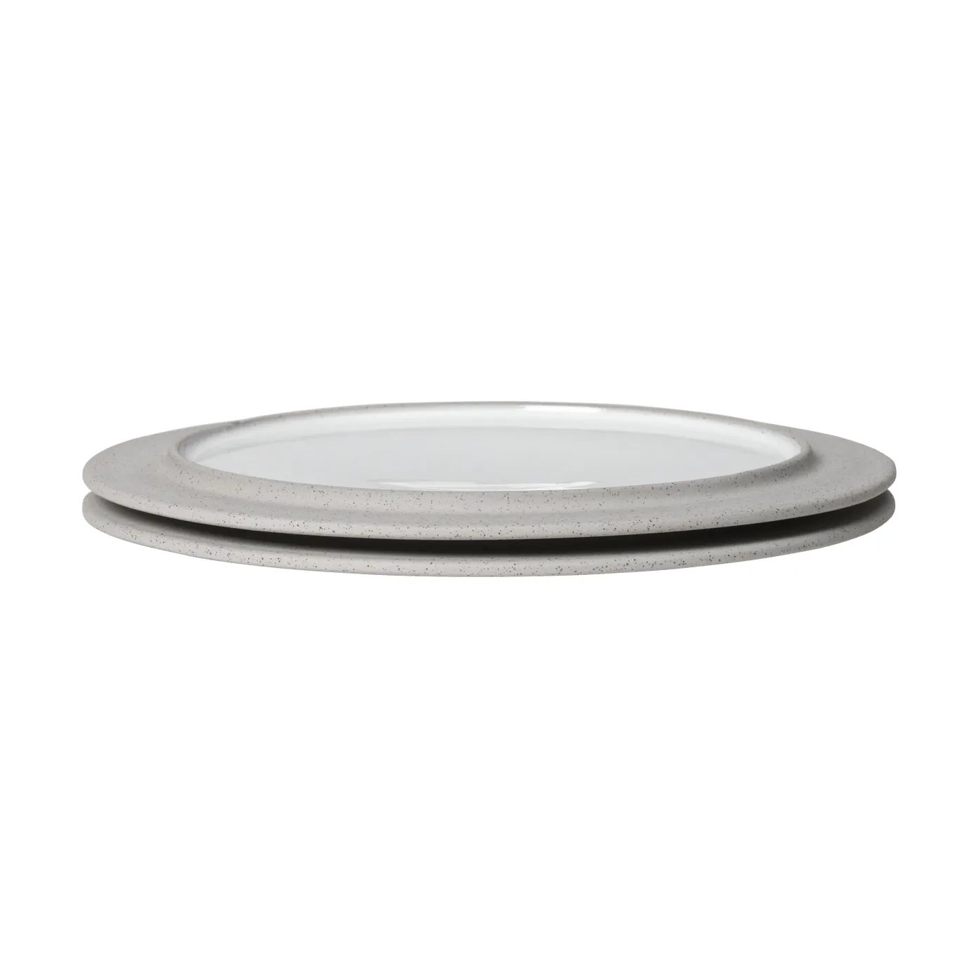 Sonae plate 2-pack, Grey-white, Ø25 cm Ferm Living