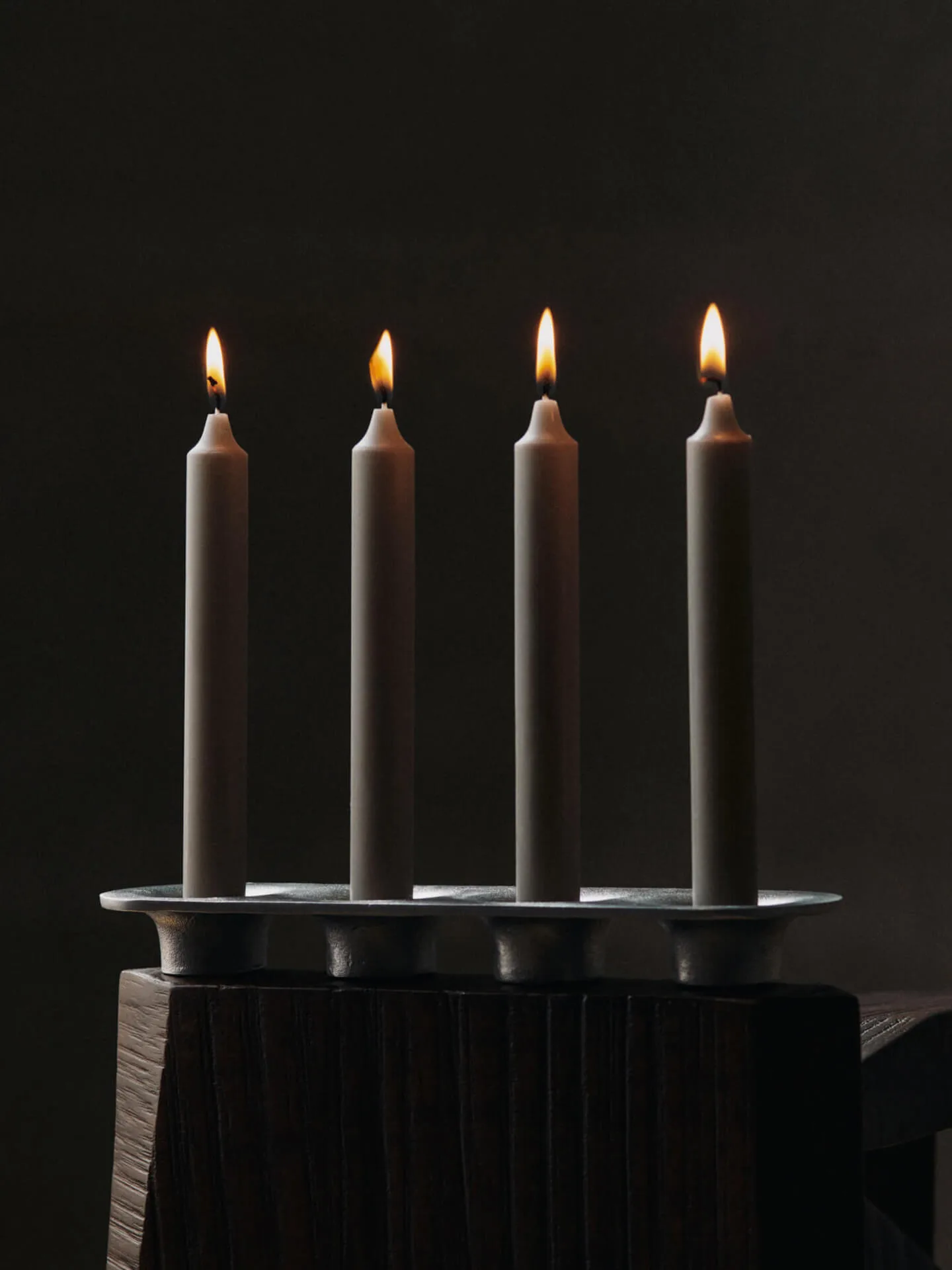 Soothe 4 candlestick 8x29 cm, Aluminium Ferm Living