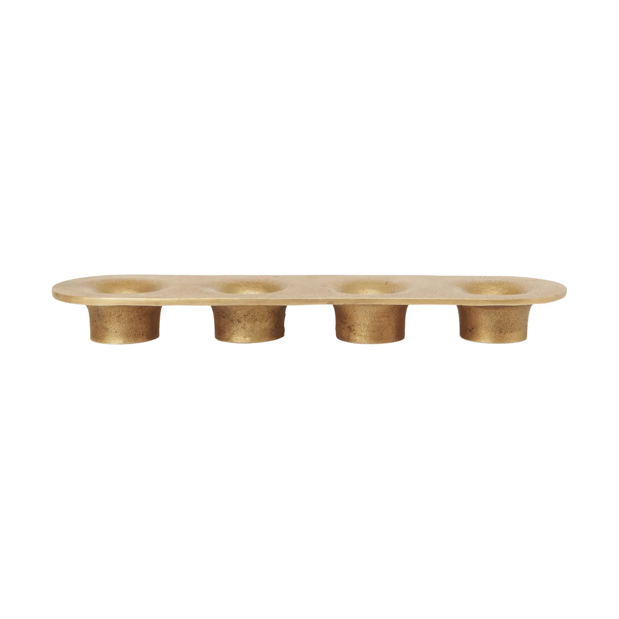 Ferm Living Soothe 4 candlestick 8x29 cm Brass Finish