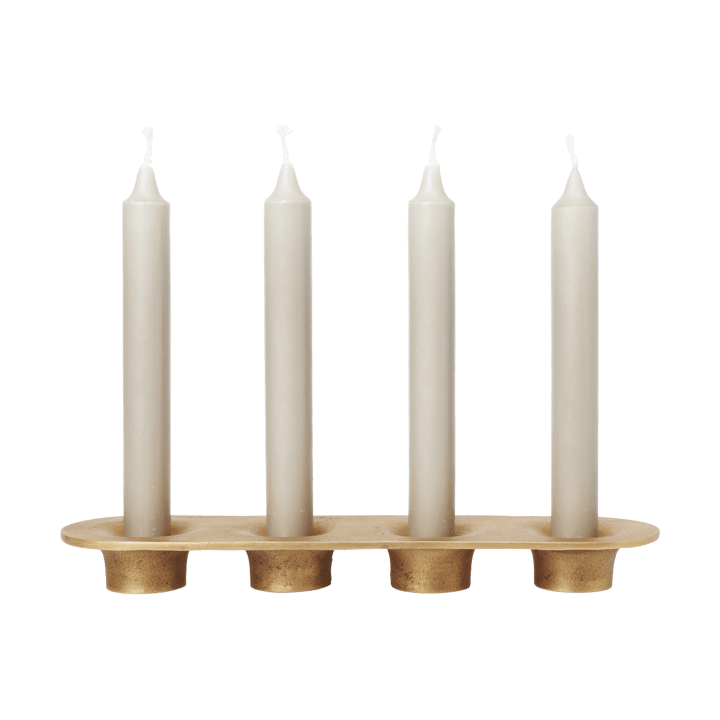 Soothe 4 candlestick 8x29 cm, Brass Finish Ferm Living