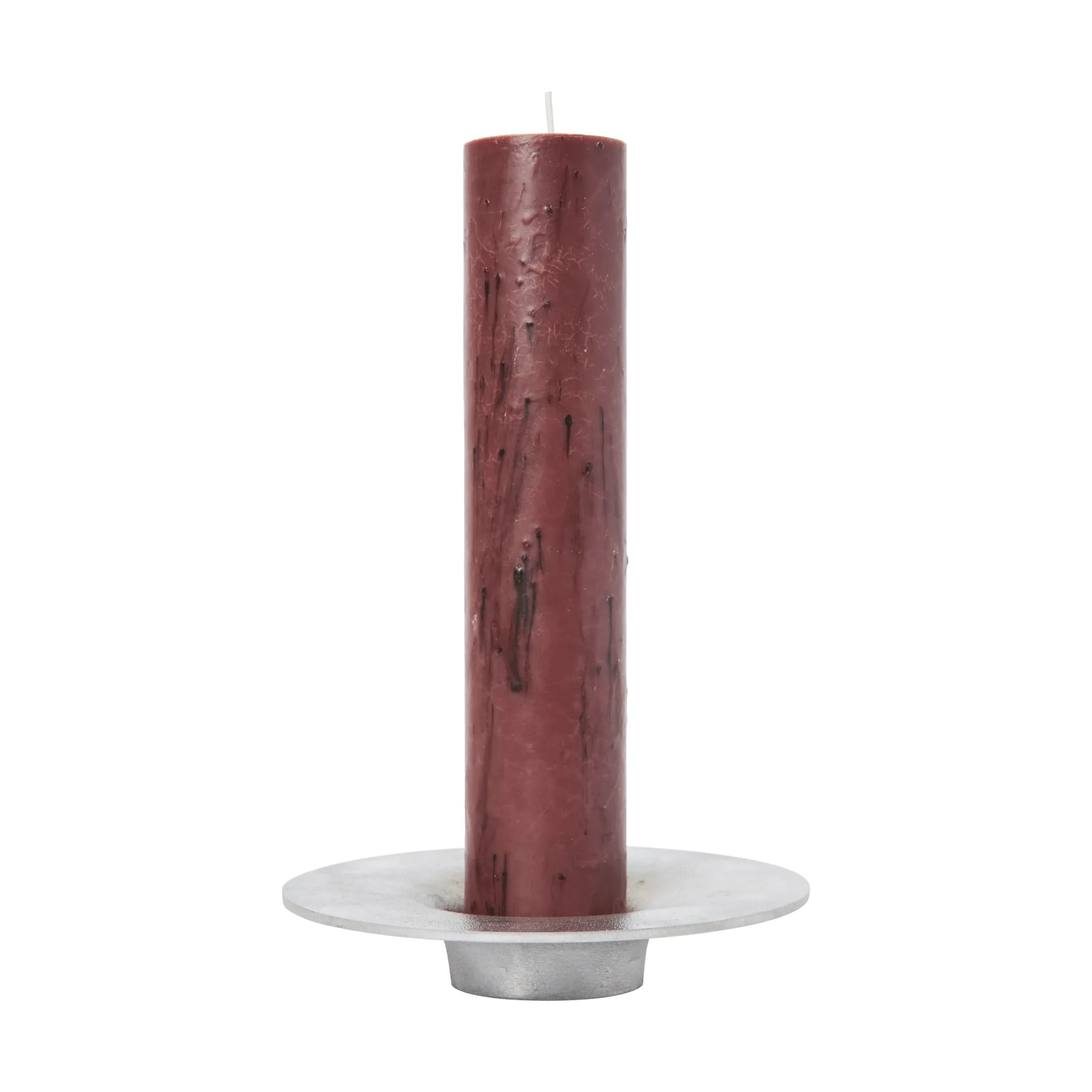 Soothe block candle holder Ø16 cm, Aluminium Ferm Living