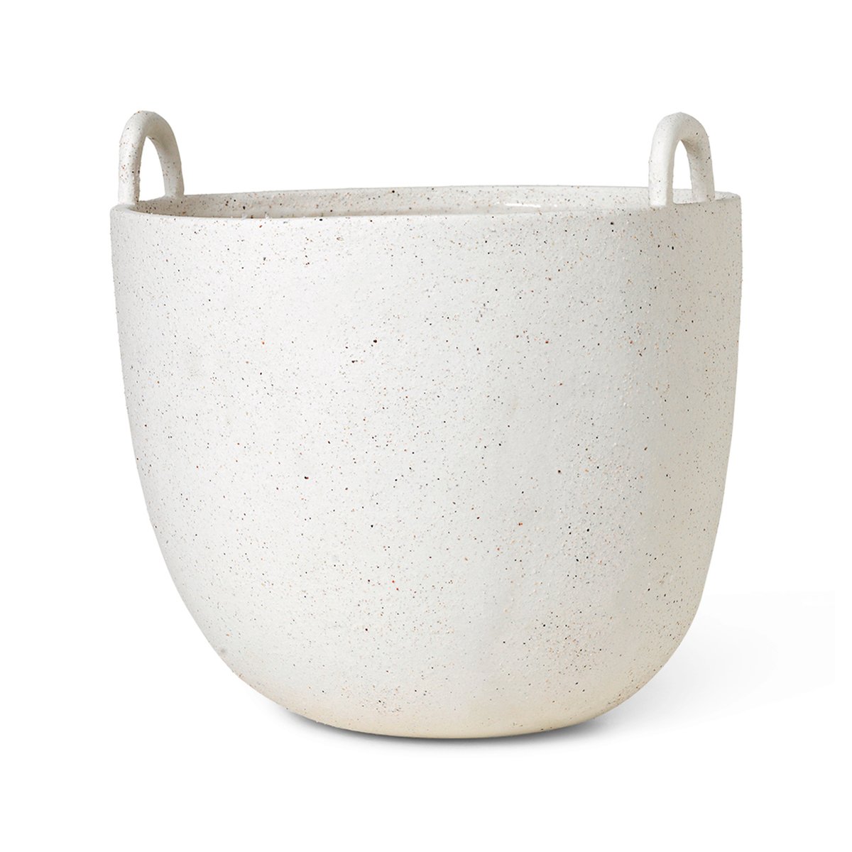 Ferm Living Speckle flower pot Ø30 cm off white