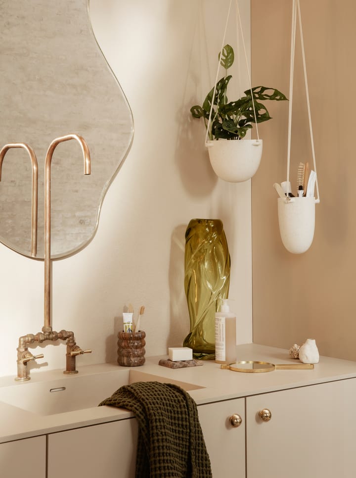 Speckle hanging flower pot Ø13.5 cm, Off-white Ferm Living