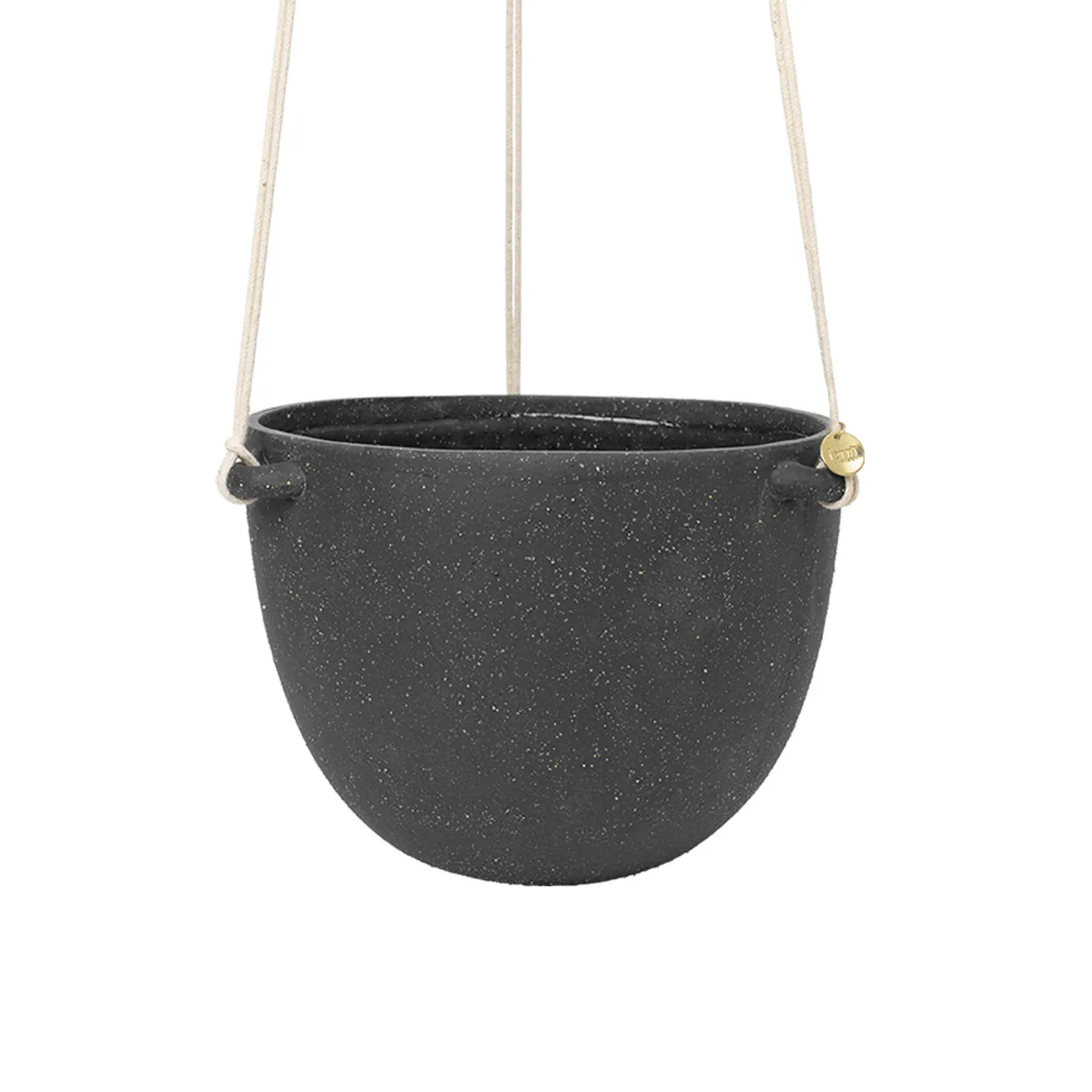 Speckle hanging flower pot Ø20.5 cm, Dark grey Ferm Living