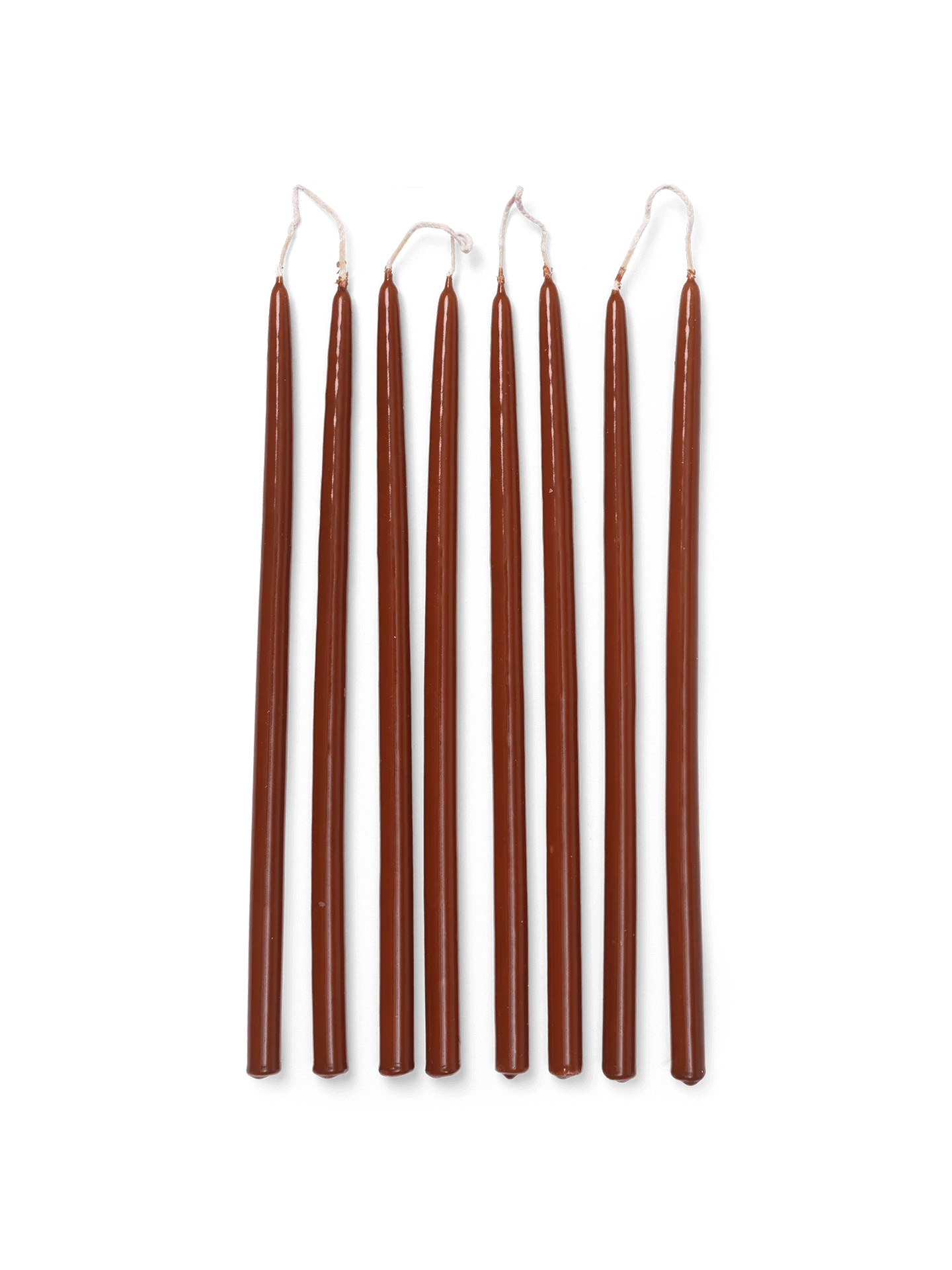 Spike candles Slim 28 cm 8-pack, Rust Ferm Living