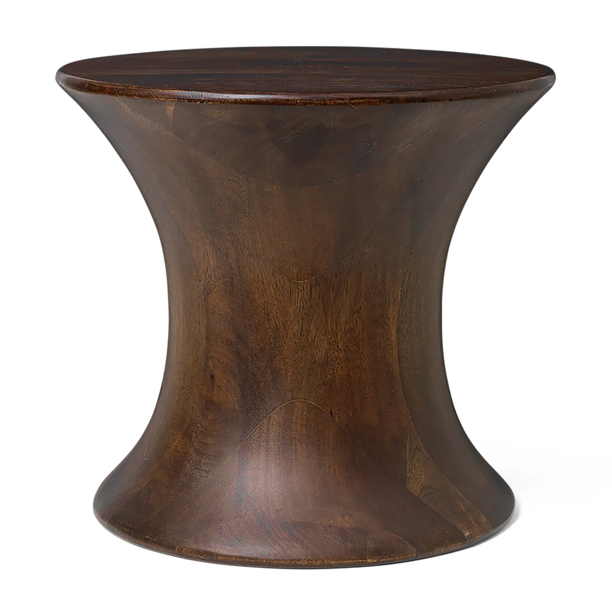 Ferm Living Spin stool 30 cm Mango wood | Scandinavian Design | Stools | Brown