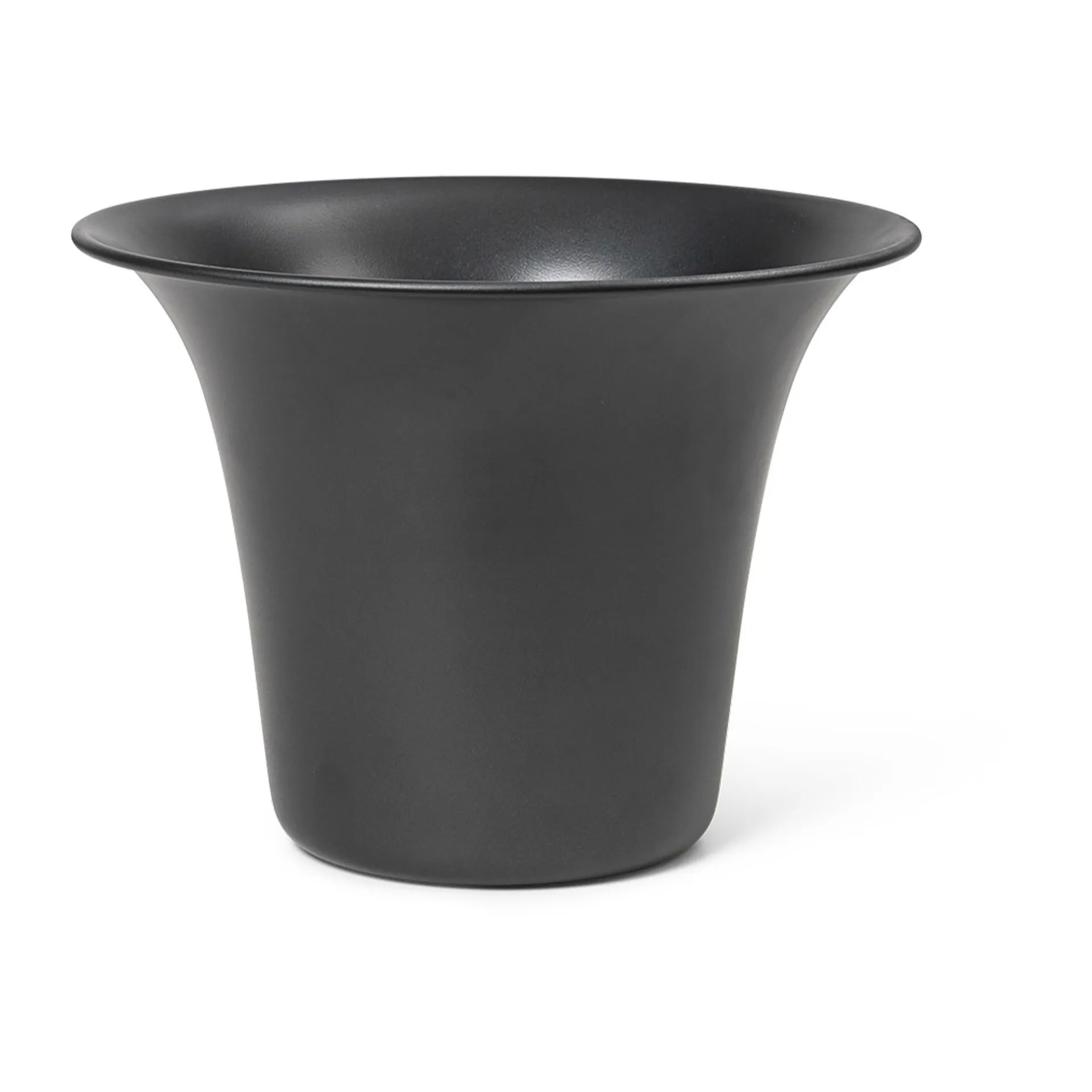 Spun Alu flower pot Ø24x17,5 cm, Blackened aluminum Ferm Living