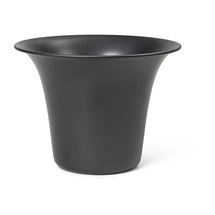 Spun Alu flower pot Ø24x17,5 cm - Blackened aluminum - Ferm LIVING
