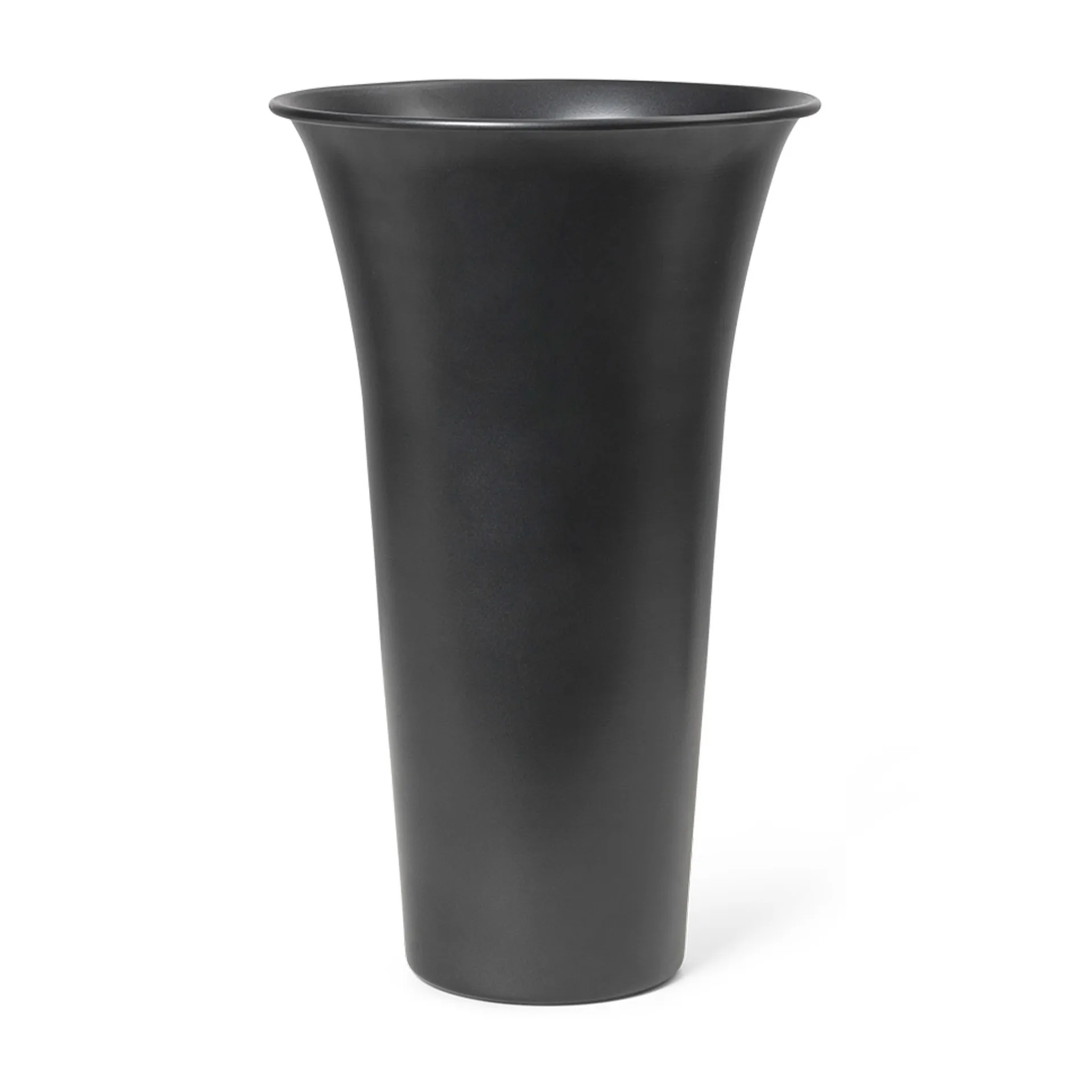 Spun Alu vase Ø21,3x41,9 cm, Blackened aluminum Ferm Living