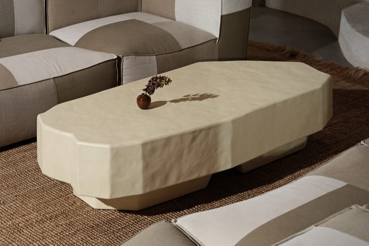 Staffa coffee table 163.5x82.4 cm - Ivory - ferm LIVING