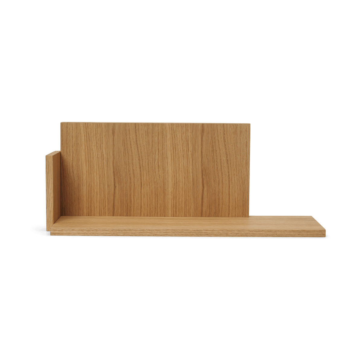 Ferm Living Stagger shelf low Oiled Oak | Scandinavian Design | Shelves & shelving systems | Brown