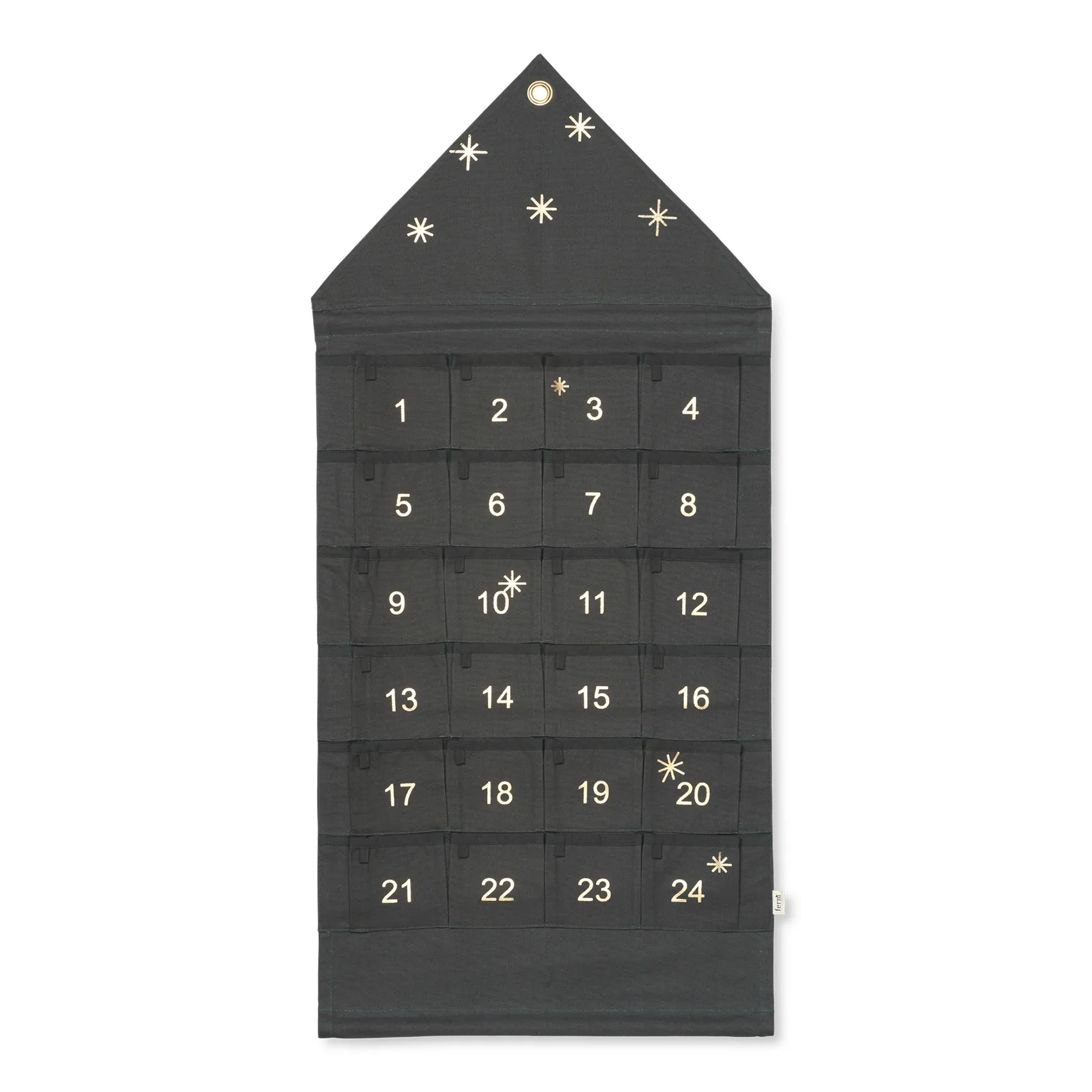 Star Christmas calendar hus 100 cm, Dark green Ferm Living