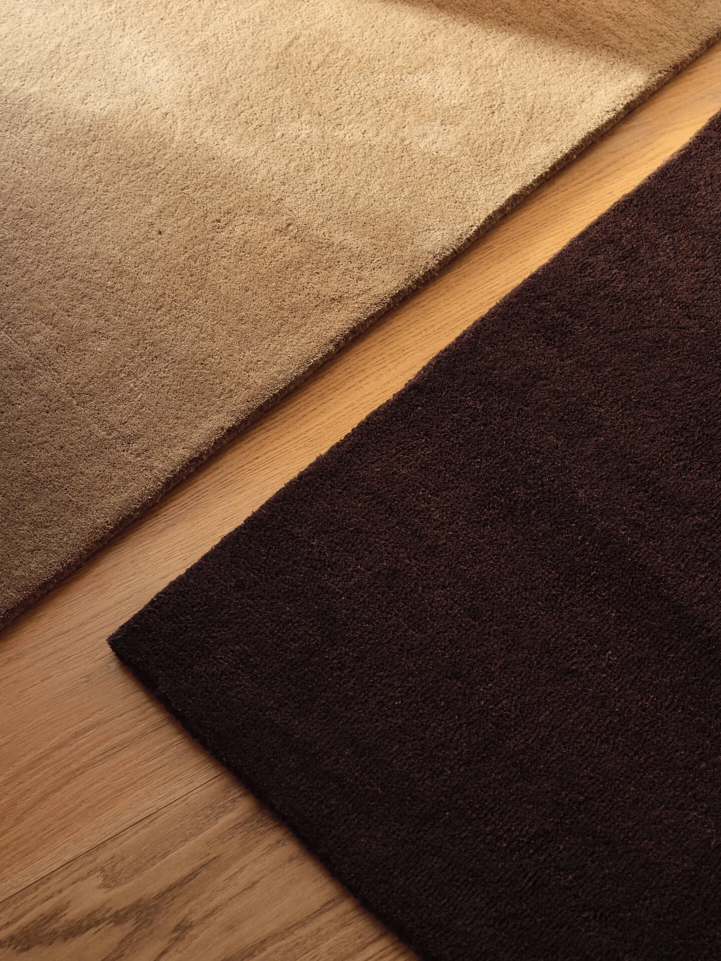 Stille tufted rug, Dark pecan, 140x200 cm Ferm Living