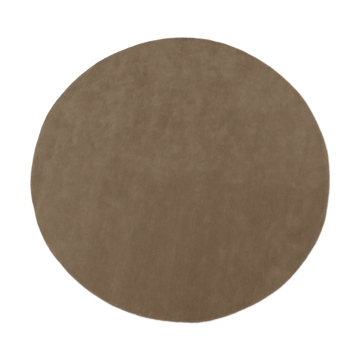 Stille tufted rug round - Ash Brown Ø240 cm - ferm LIVING