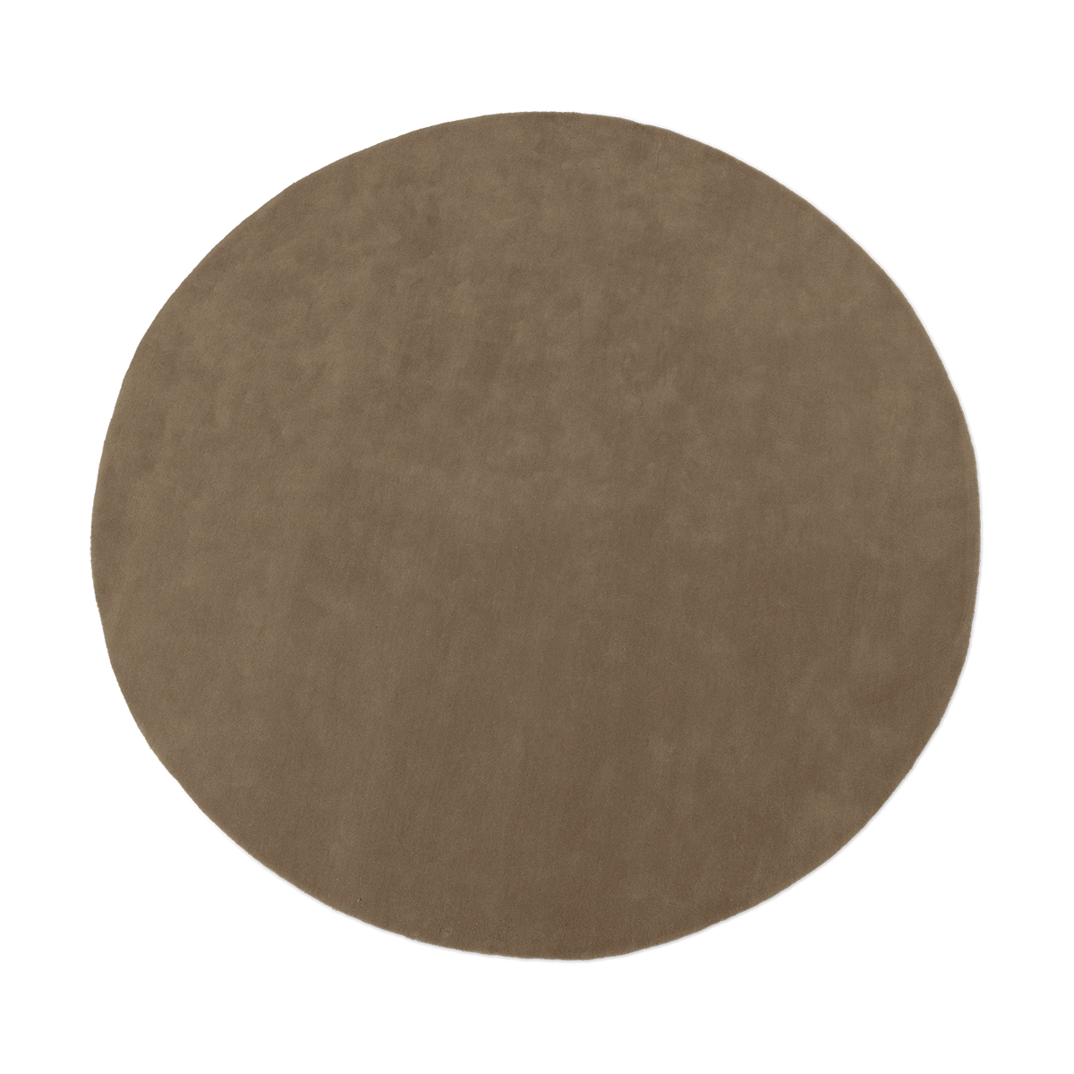 Ferm Living Stille tufted rug round Ash Brown o240 cm