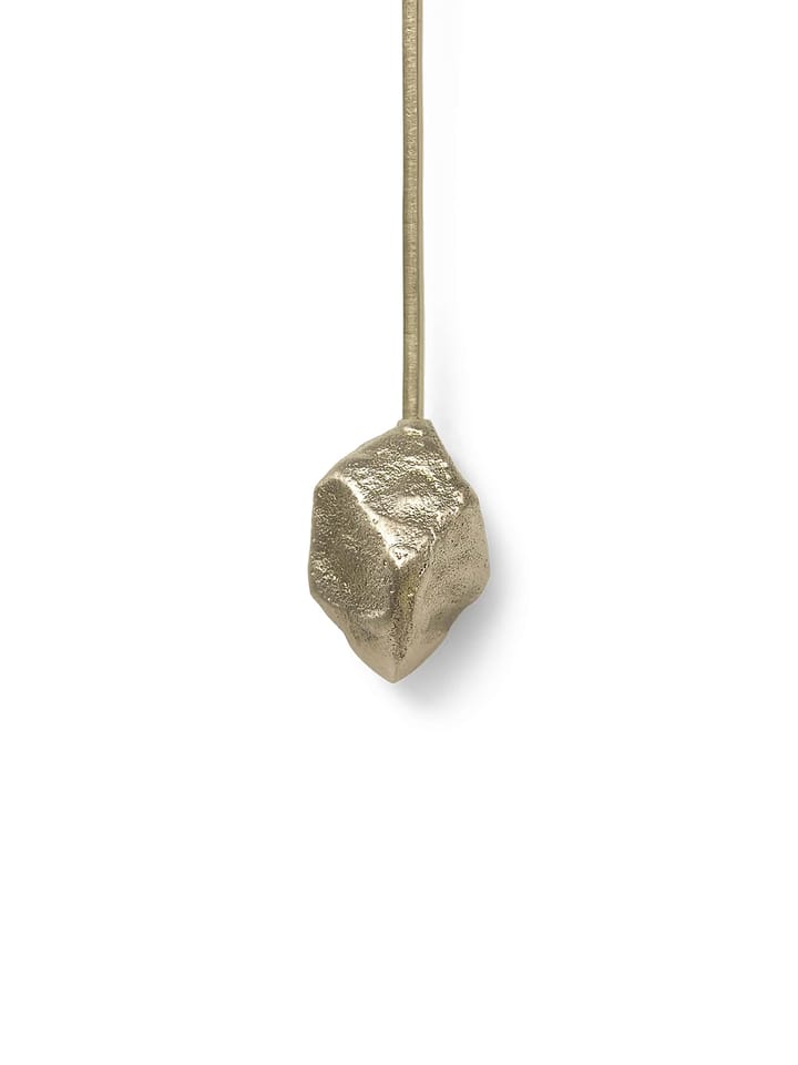 Stone christmas tree candle sticks, brass Ferm Living