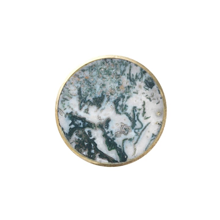 Stone large hook, agate moss-brass Ferm Living