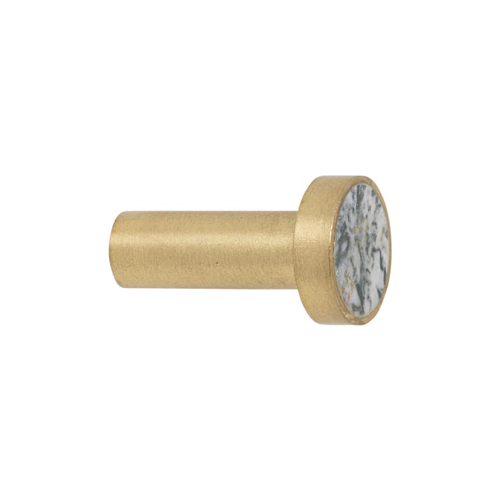 Stone small hook, agate moss-brass Ferm Living