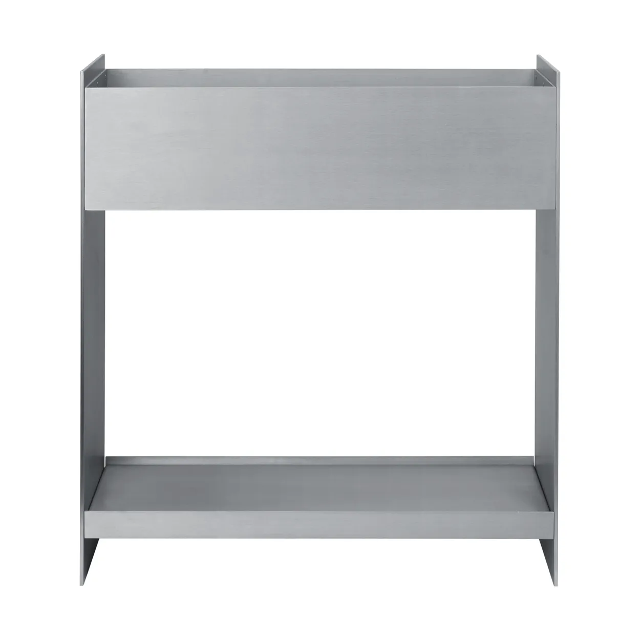 Ferm Living Storage plant box 65x60 cm Aluminium | Scandinavian Design | Flower pots | Silver-coloured