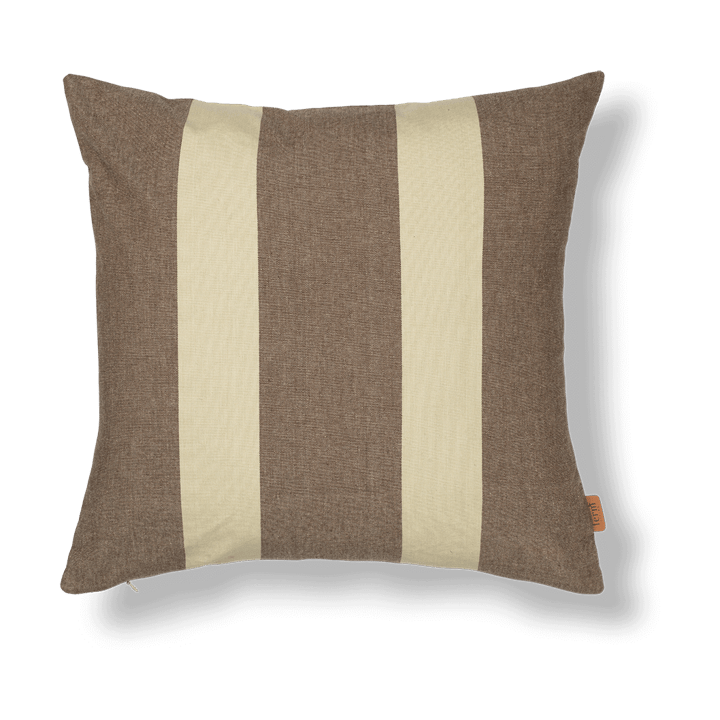 Strand outdoor cushion cover 50x50 cm - Carob brown-parchment - ferm LIVING