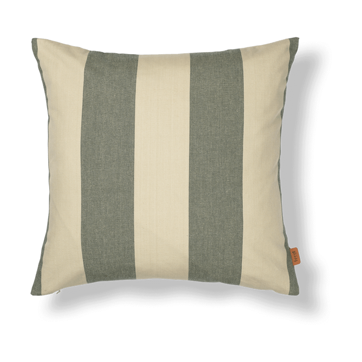 Strand outdoor cushion cover 50x50 cm - Dark lichen-parchment - ferm LIVING