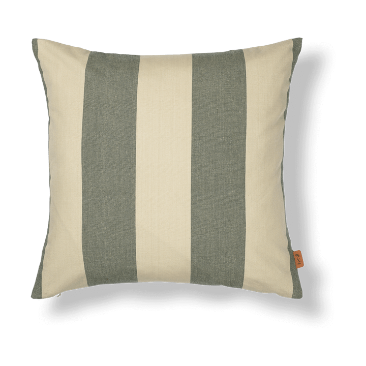 Strand outdoor cushion cover 50x50 cm - Dark lichen-parchment - Ferm LIVING