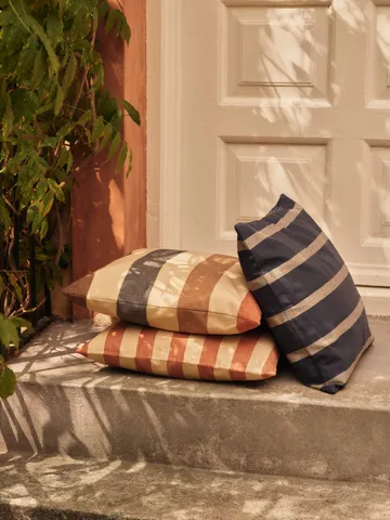 Strand outdoor cushion cover 50x50 cm - Indigo blue-parchme - Ferm Living