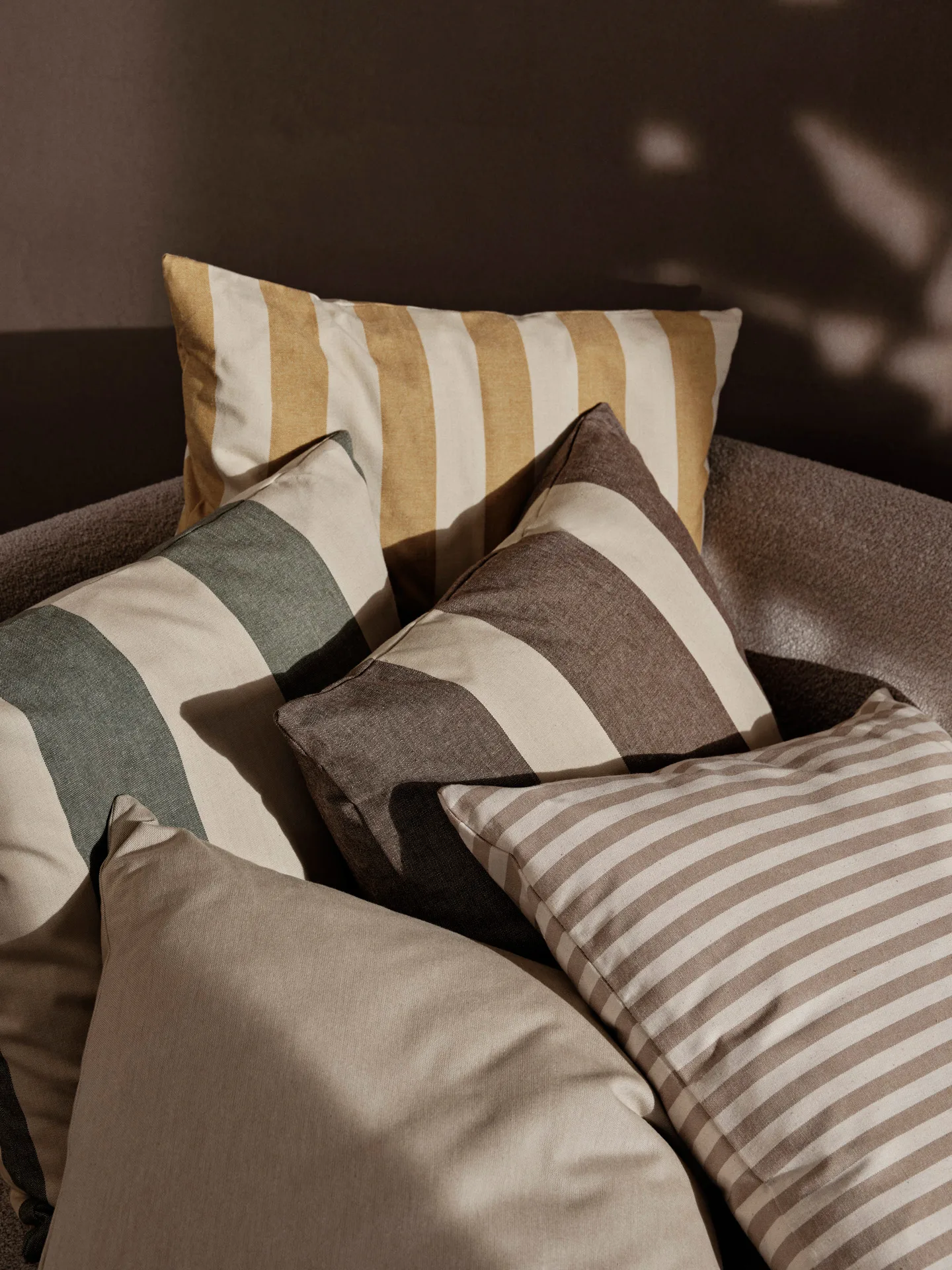 Strand outdoor cushion cover 50x50 cm, Warm yellow-parchment Ferm Living