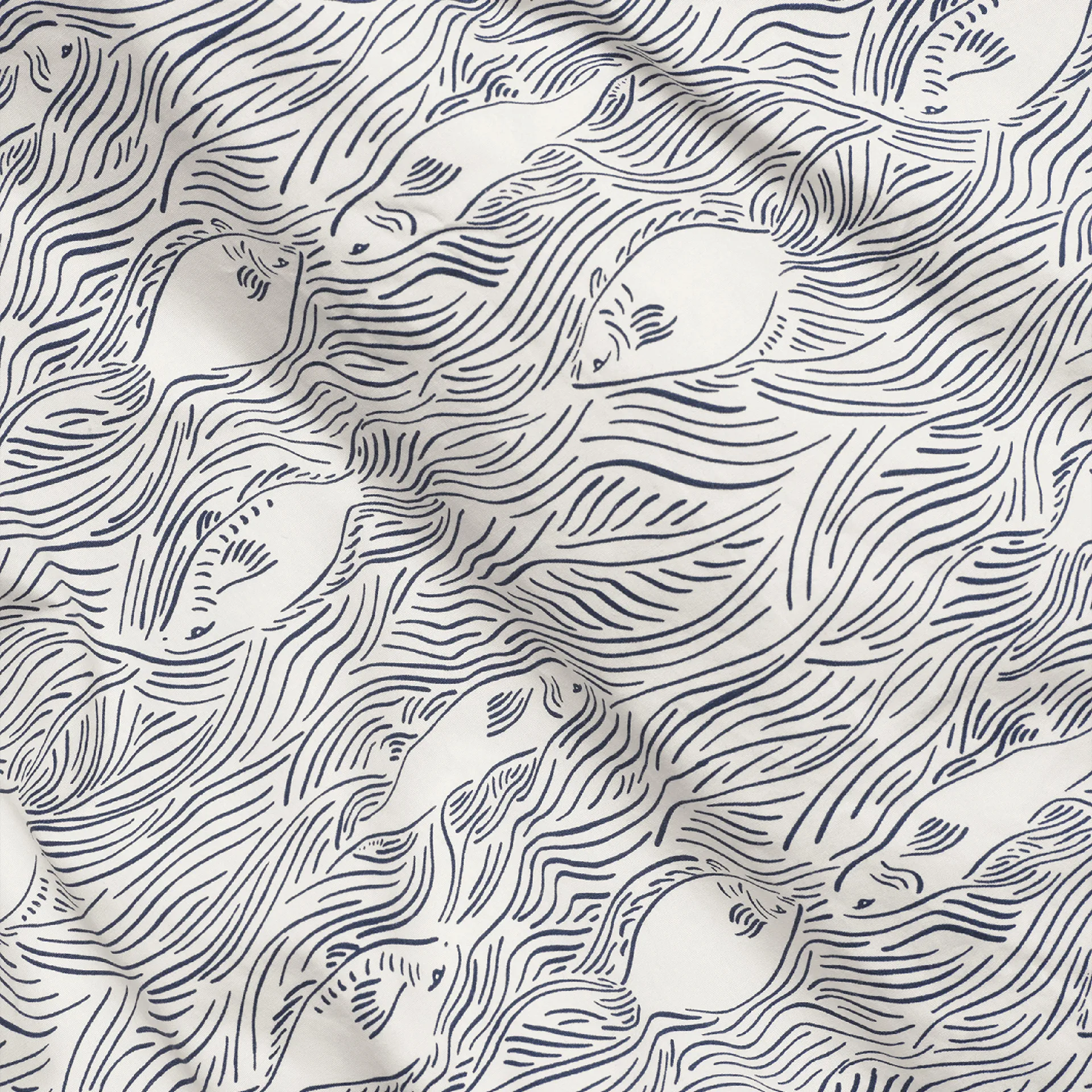 Stream bed set 140x200 cm, Off white Ferm Living