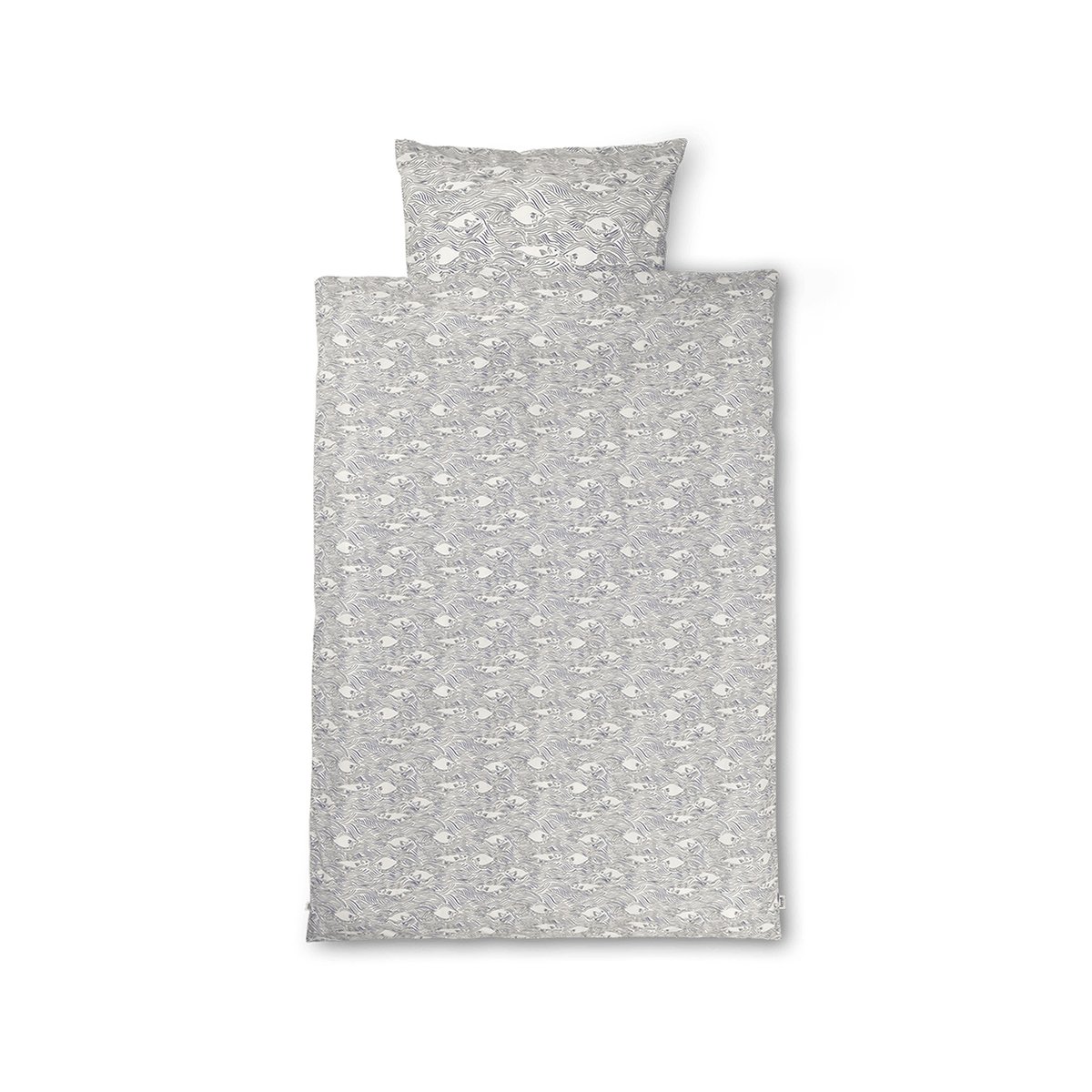 Ferm Living Stream bed set 70x100 cm Off white | Scandinavian Design | Bed sets | Grey