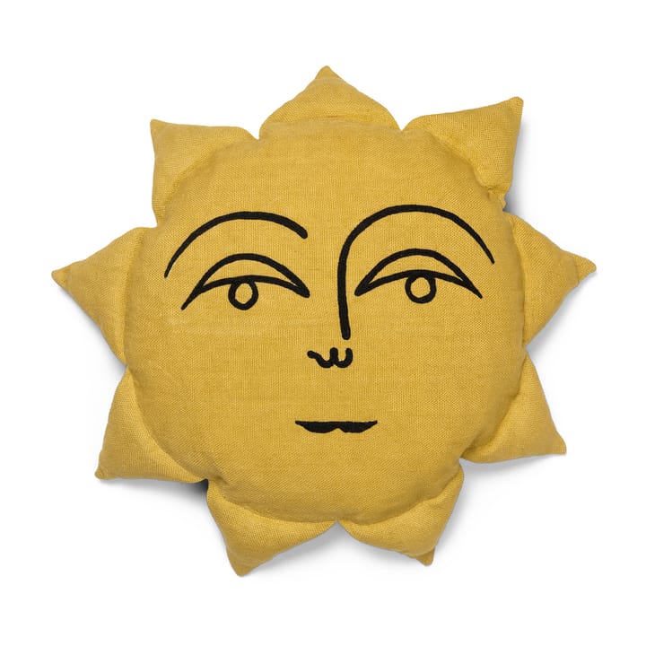 Sun cushion Ø35 cm, Yellow Ferm Living