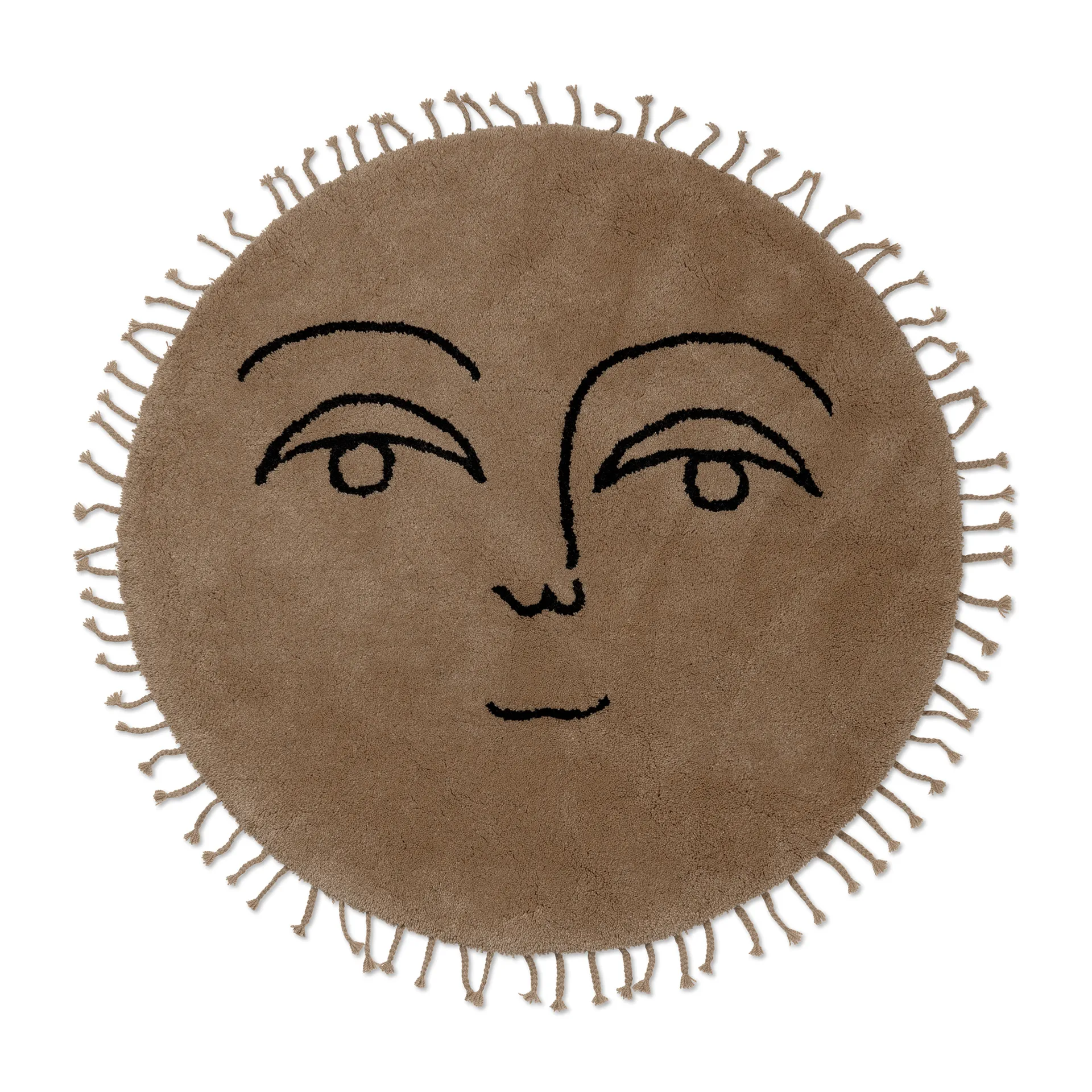 Sun rug Ø130 cm, Natural Ferm Living