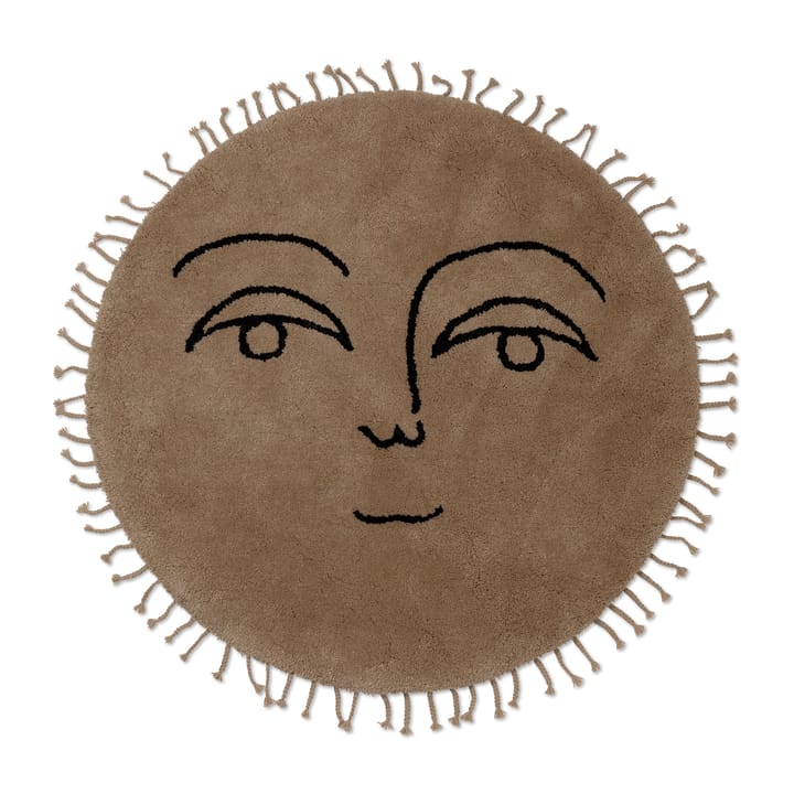 Sun rug Ø130 cm, Natural Ferm Living