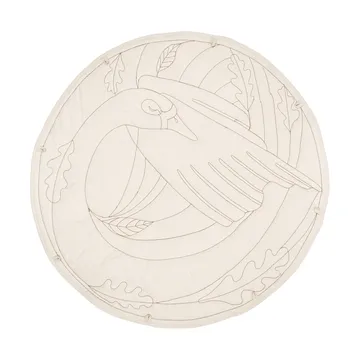 Swan baby rug - Natural, Ø100 cm - Ferm Living