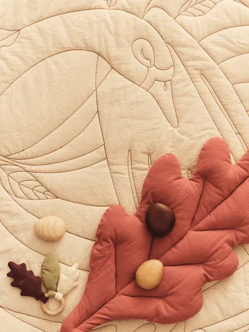 Swan baby rug - Natural, Ø100 cm - Ferm Living