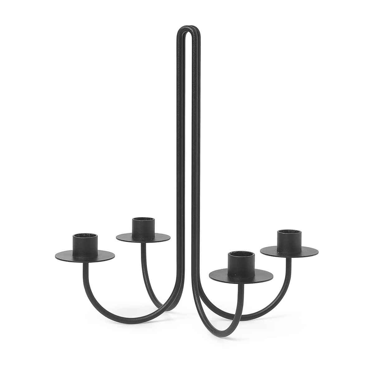 Ferm Living Sway candelabra black | Scandinavian Design | Candle holders | Black
