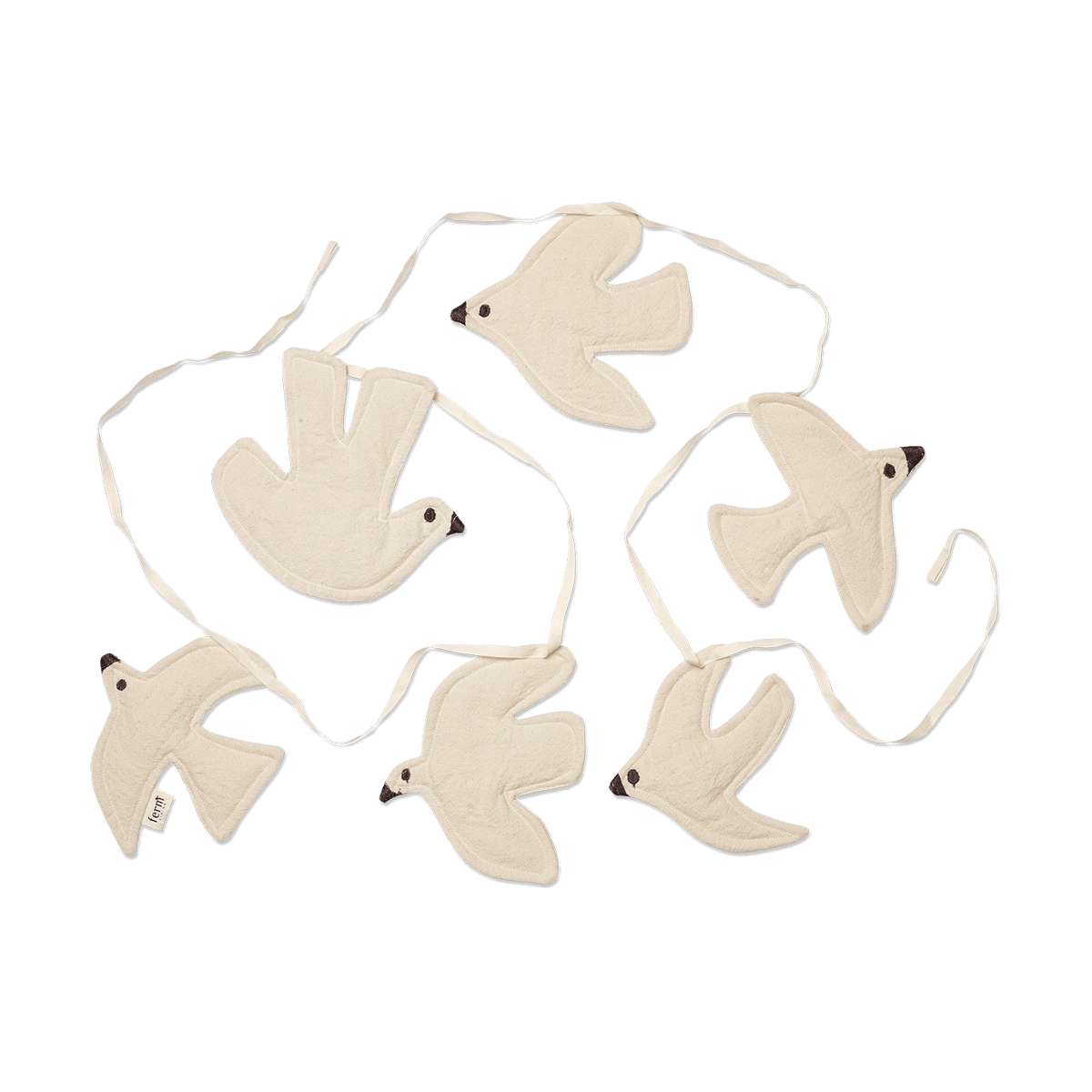 Ferm Living Swif bird garland 220 cm Undyed | Scandinavian Design | Decorative accessories | Beige