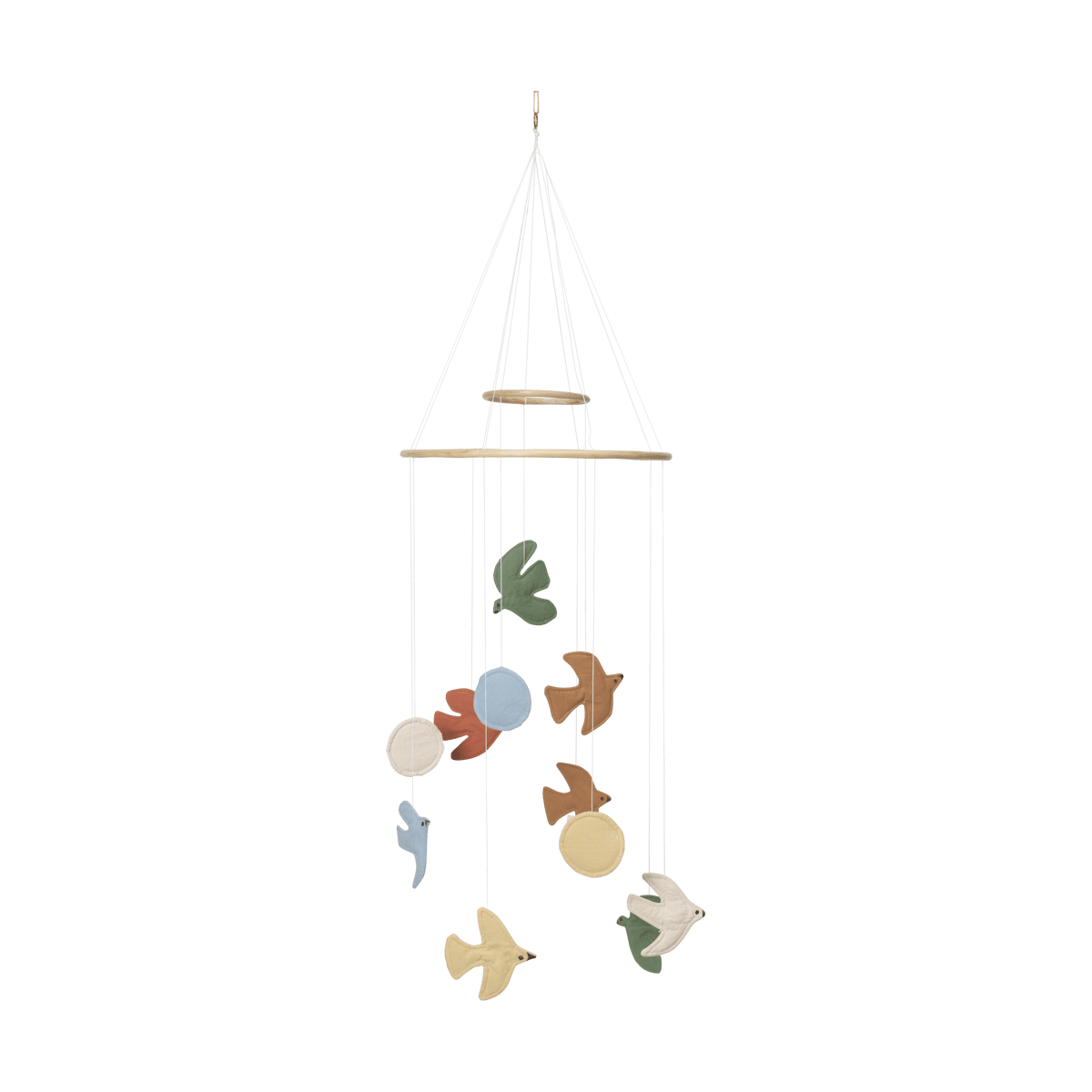 Ferm Living Swif Bird mobile Multi | Scandinavian Design | Baby & art mobiles | Multi