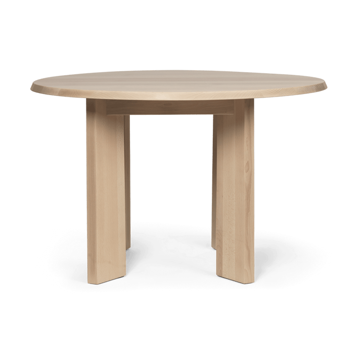 Tarn dining table 104.6x113.5 cm - White Oiled Beech - ferm LIVING