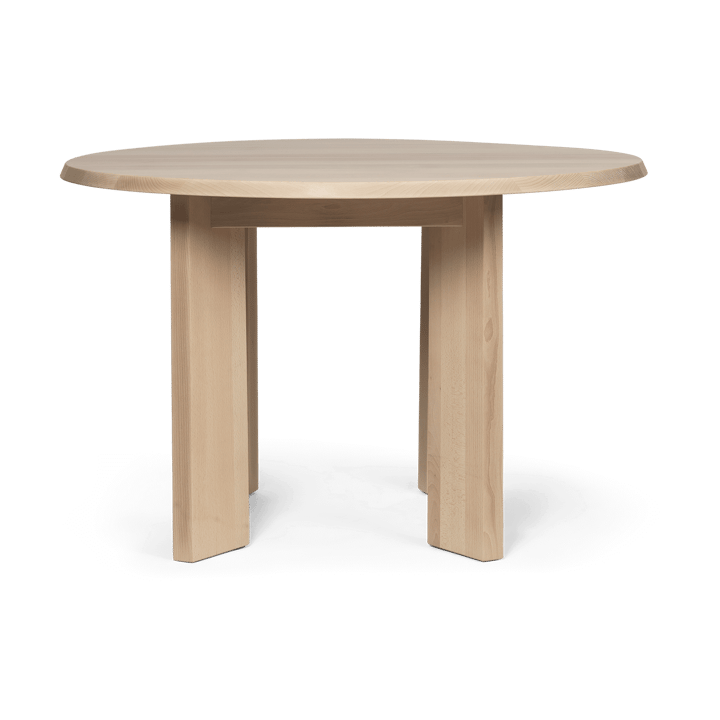 Tarn dining table 104.6x113.5 cm - White Oiled Beech - Ferm LIVING
