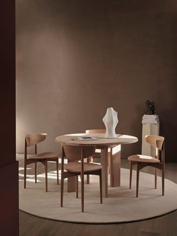 Tarn dining table 104.6x113.5 cm - White Oiled Beech - Ferm Living
