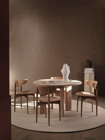Tarn dining table 104.6x113.5 cm - White Oiled Beech - ferm LIVING