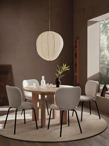 Tarn dining table 104.6x113.5 cm - White Oiled Beech - Ferm Living